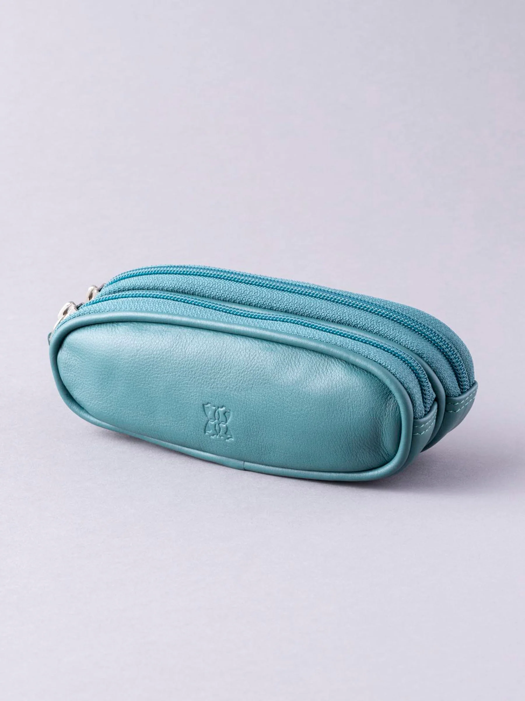 Blauwgroen - Lakeland Leather dubbele brillenkoker