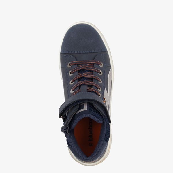 Blue Box hoge jongens sneakers blauw