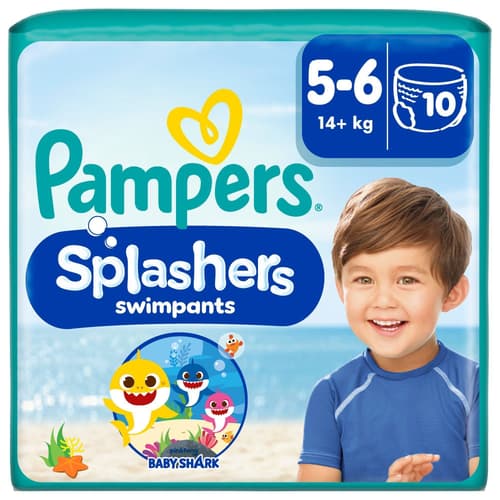 Pampers Splashers Baby Shark Schwimmwindeln Gr. 5, Single Pack, 14kg+