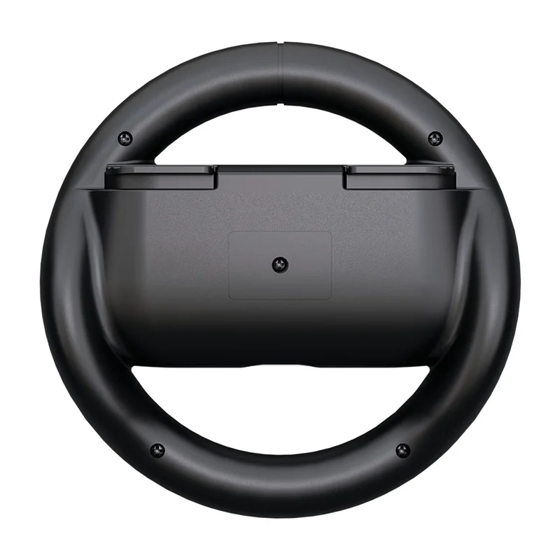 (2er Set) Rennlenkrad Controller Griff Gamepad Halterung kompatibel mit Nintendo Switch 2 / Joy-Cons - Schwarz