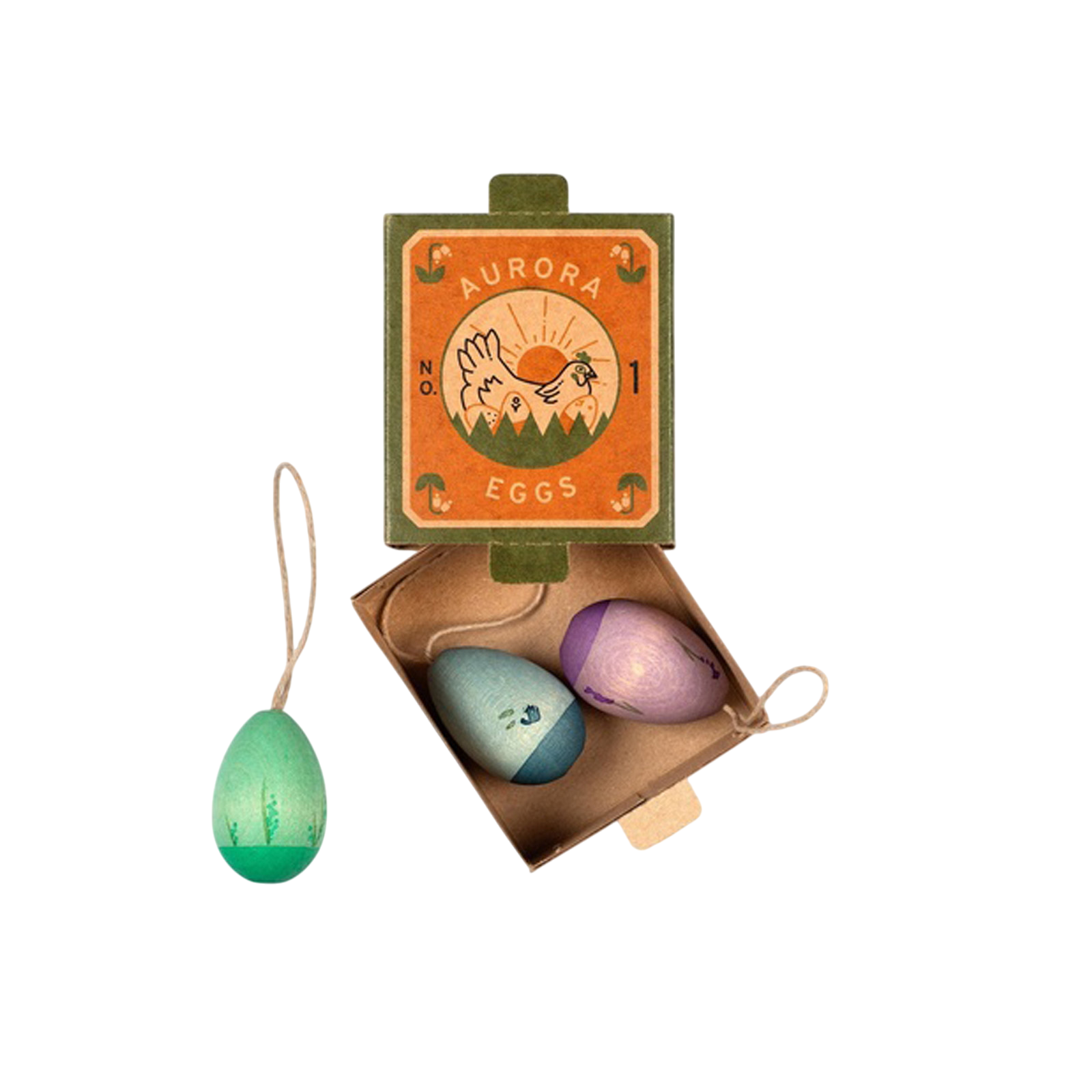 Ornamente Osterschmuck Aurora Eggs Kalte Farben Grapat