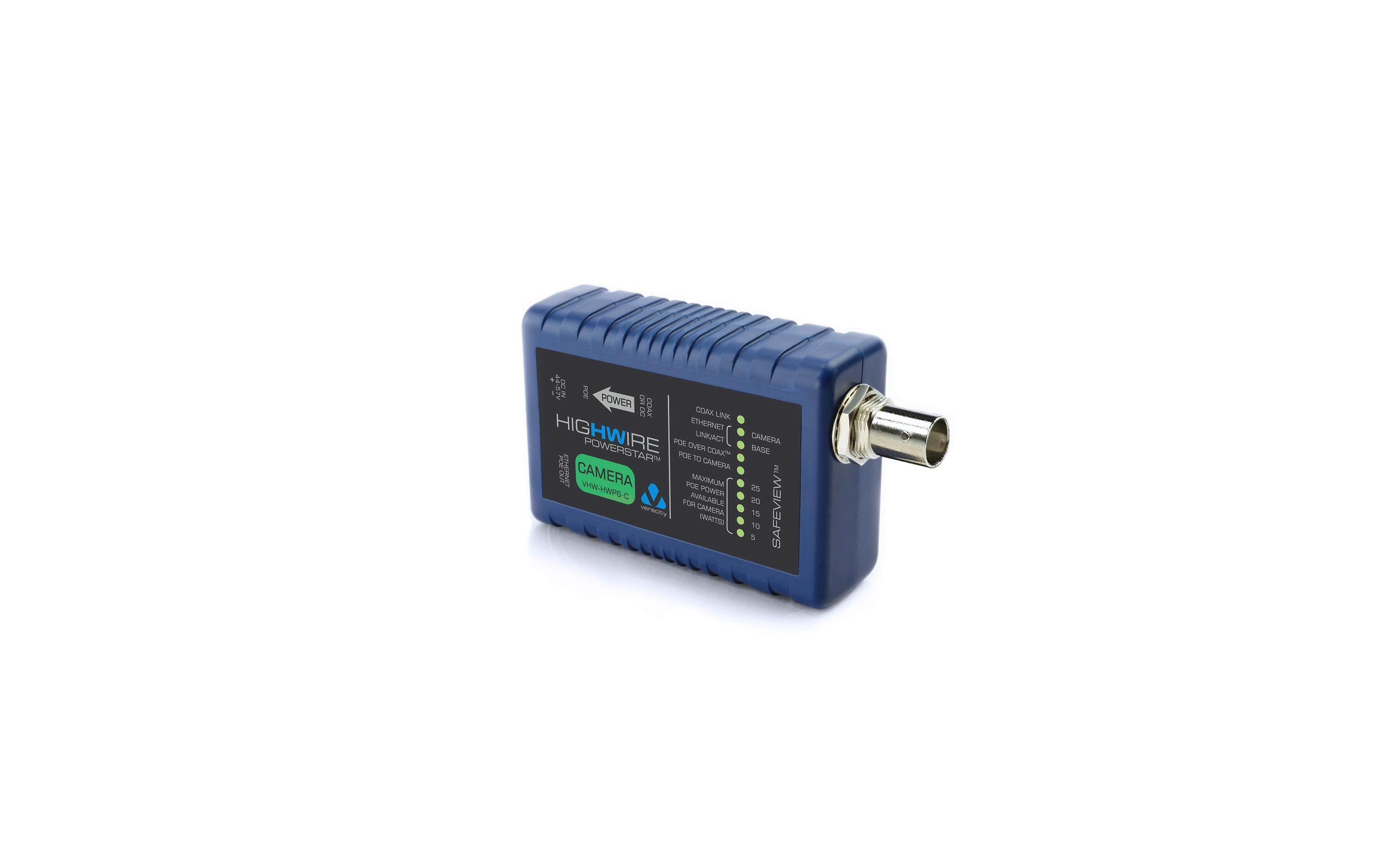PoE Converter HIGHWIRE Powerstar Camera<br>Kameraadapter für Ethernet und POE über herkömmliche Verkabelung