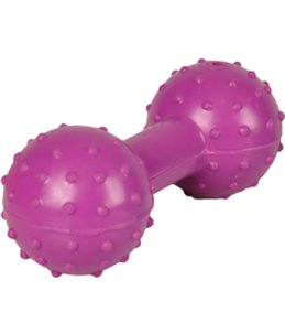 Peso de brinquedo em forma de flamingo com padrões em relevo para cães