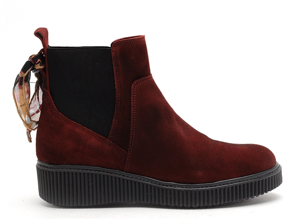 Goodstep boots bottine plates femme 3550 cordoba bordeaux
