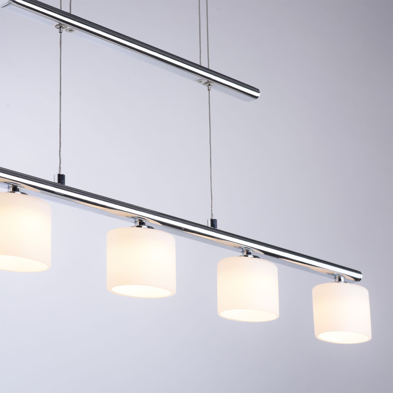 Paul Neuhaus LED Pendelleuchte HYDRA 5-flg stahlfarbig