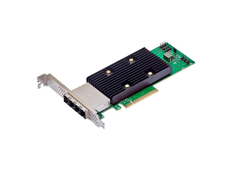 Broadcom Host Bus Adapter 9600-16e X8, PCIe 4.0 eHBA mit 16 externen Anschlüssen für hohe Leistung und erweiterte Konnektivität