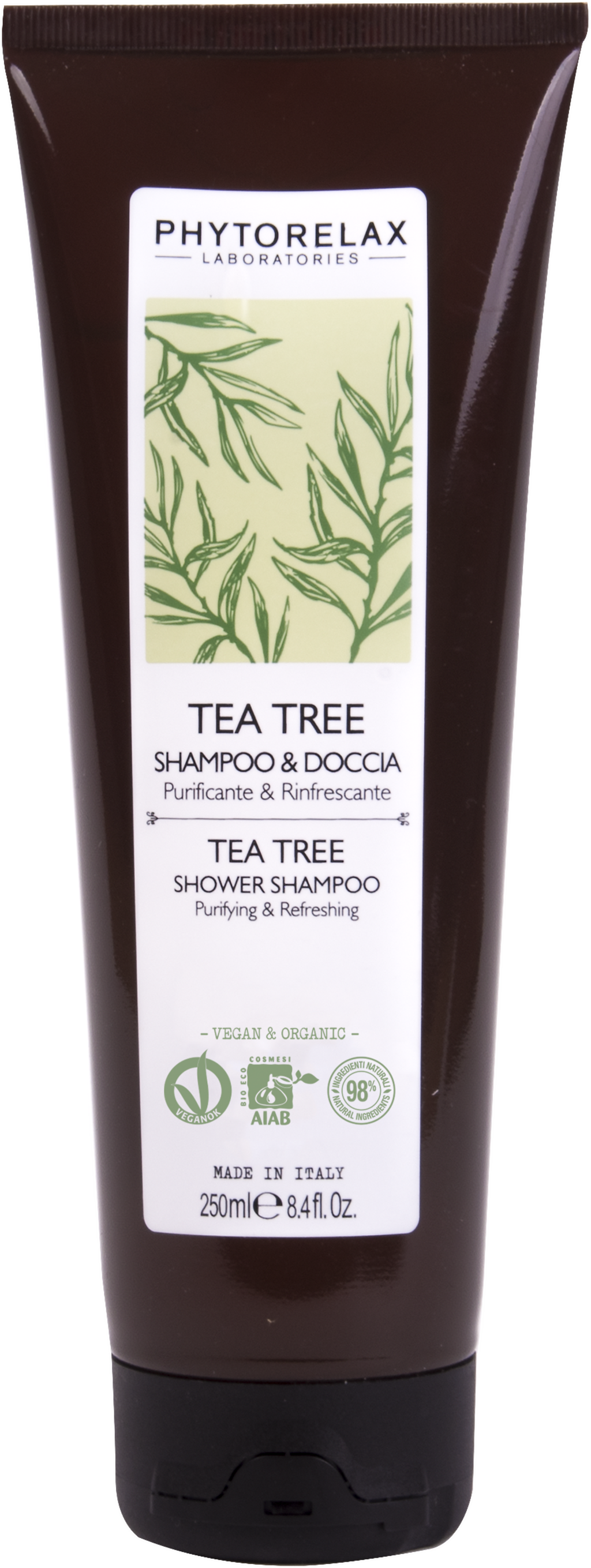 PHYTORELAX LABORATORIES  Tea Tree Shower & Shampoo, 250 ml