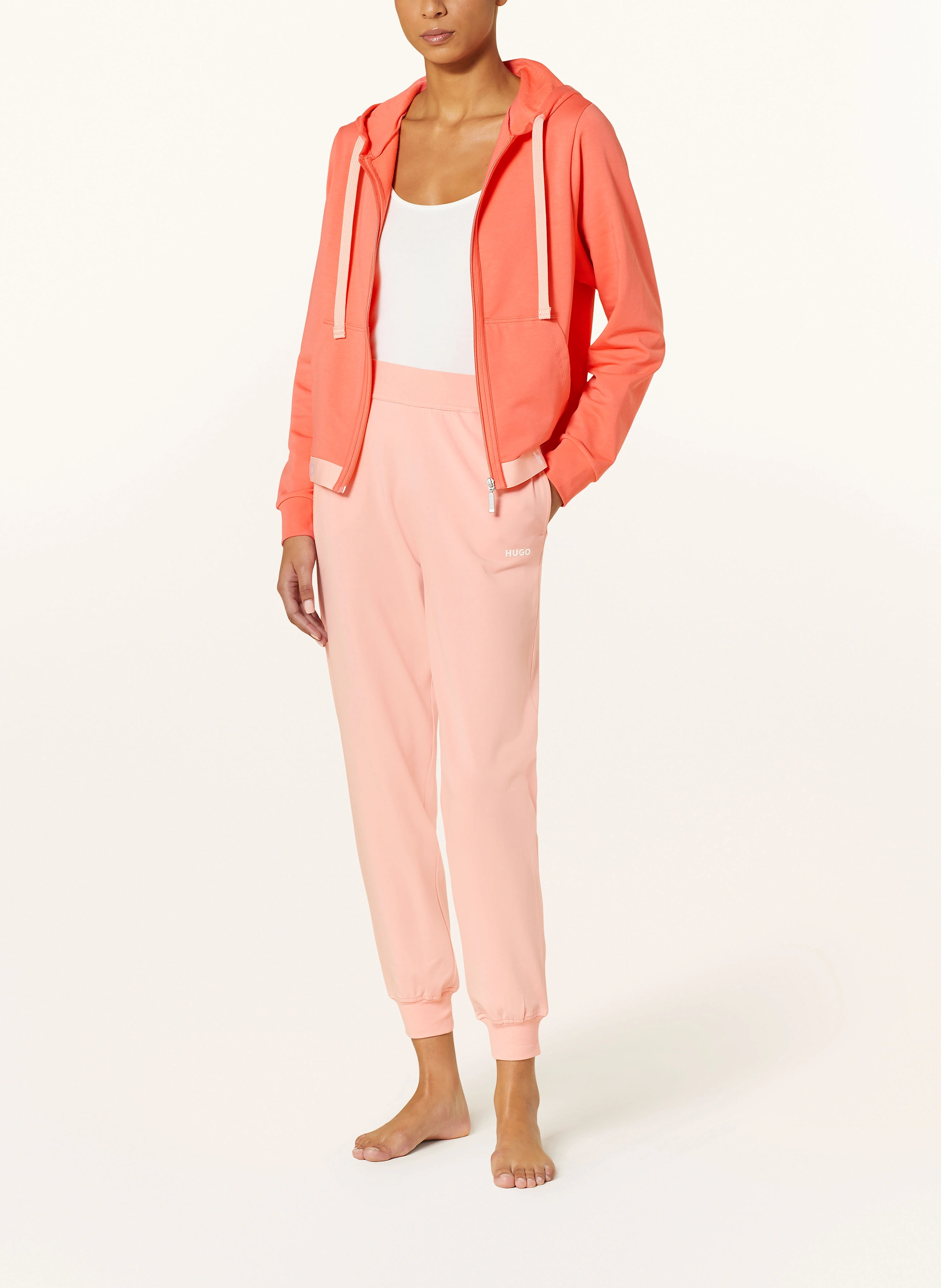 HUGO Lounge-Sweatjacke SPORTY LOGO