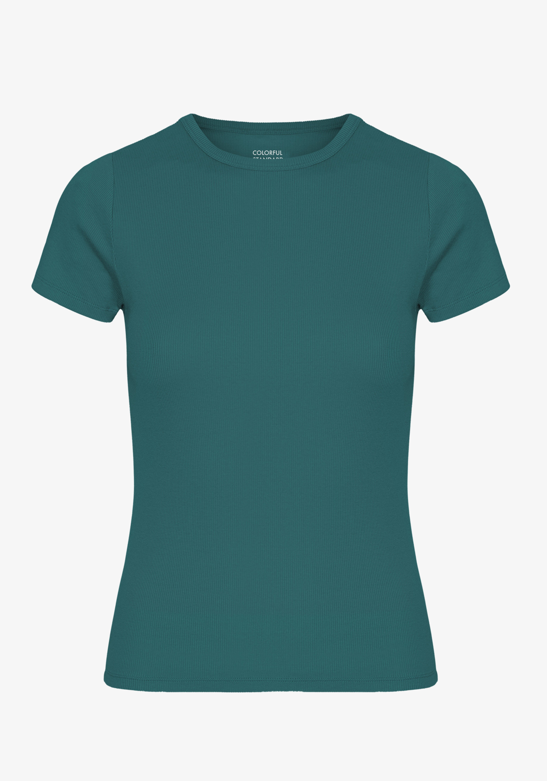 Colorful Standard Damen Rib-T-Shirt Ocean Green