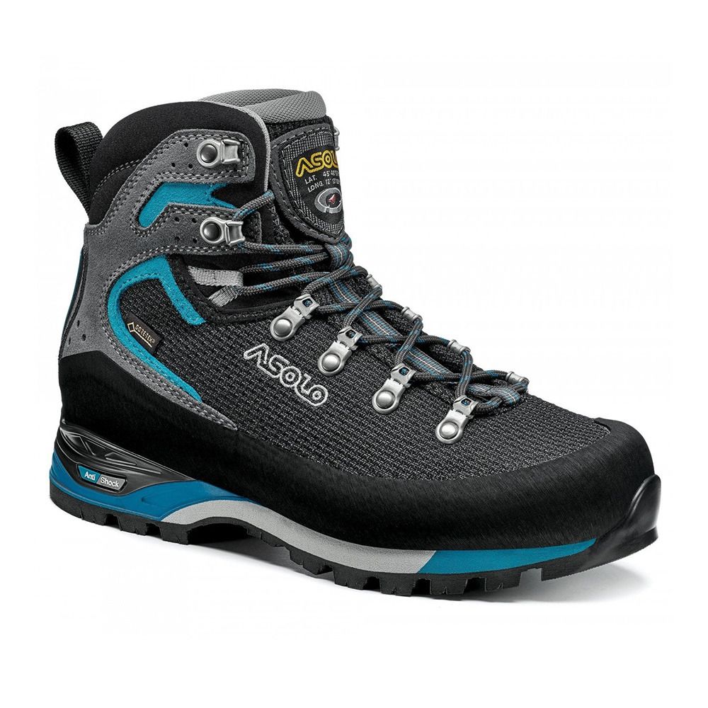 Asolo CORAX GV - Chaussures de randonné Femme nero/peacock blue