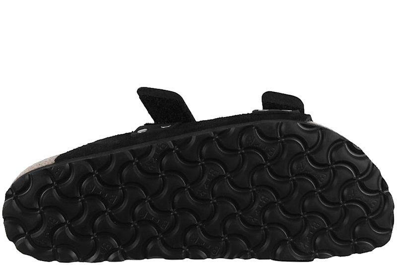 BIRKENSTOCK UJI BLACK VELCRO SLENTERS