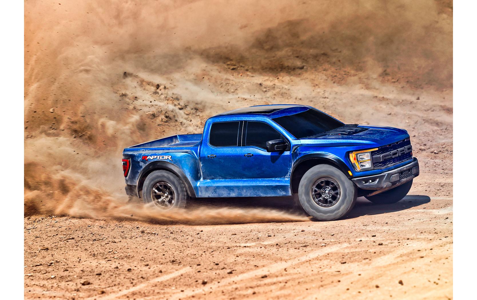Short Course Truck Ford F-150 Raptor R Blau, ARTR, 1:10<br>Scale Off-Road Ford F-150 Raptor Pick-up RC Modell mit Brushless Antrieb