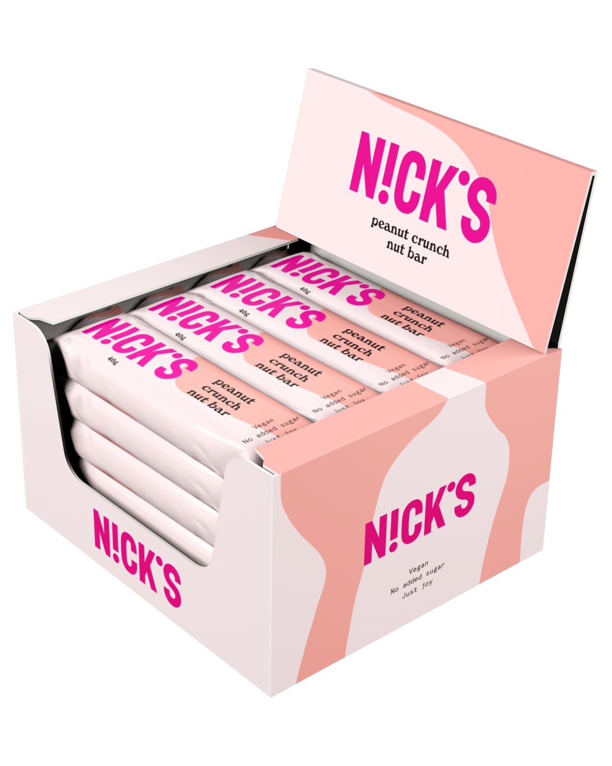 Nick's Nut Bar Peanut Crunch 24x40g