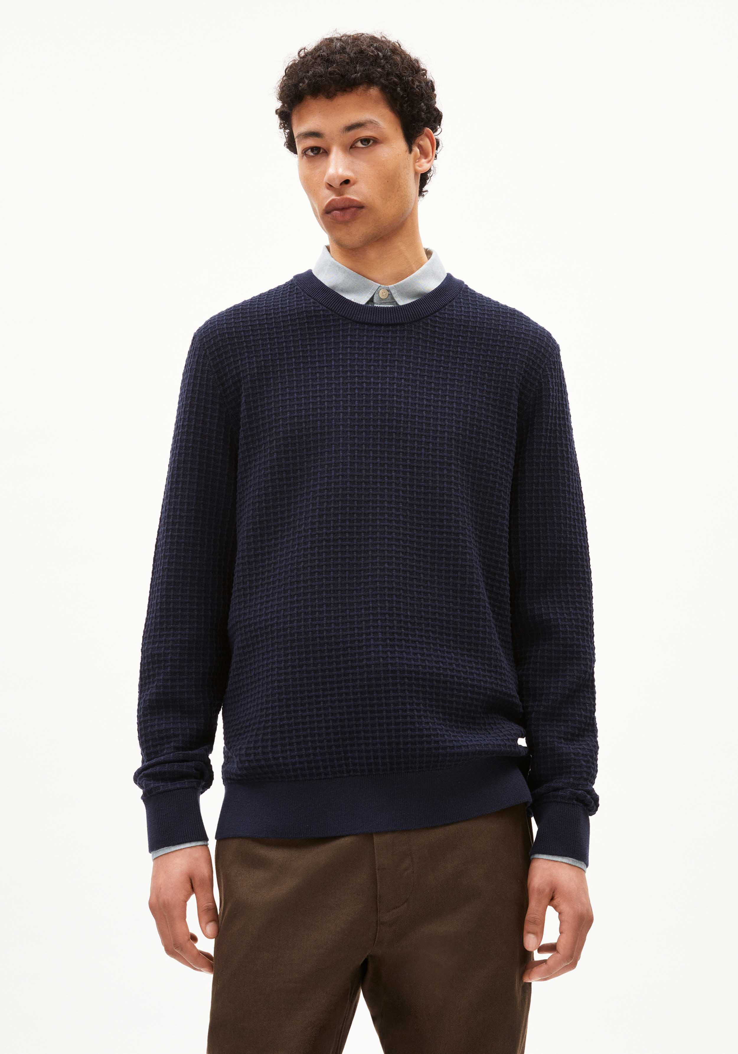 Armedangels Strickpullover Graanmo Night Sky