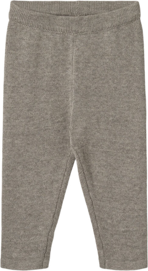 Wheat Uld Strikbukser Neel Warm grey melange