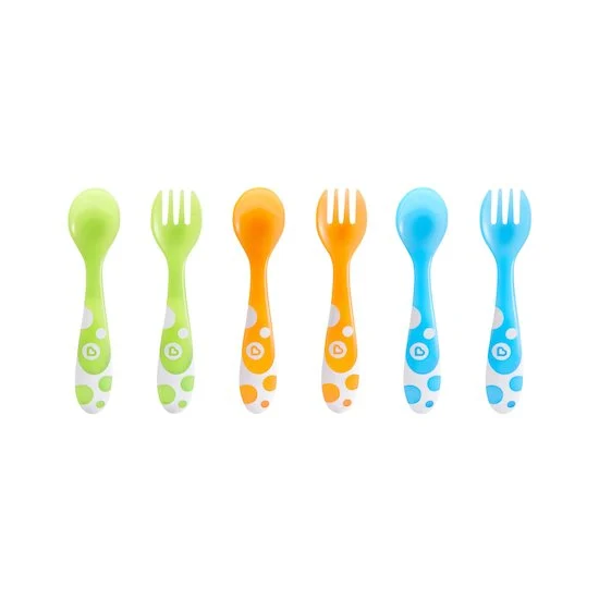 Set de 6 fourchettes et cuillères    Multicolore        de               Munchkin