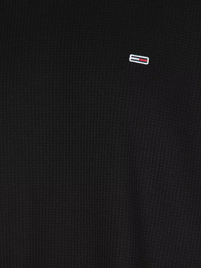 TOMMY JEANS Langarmshirt schwarz