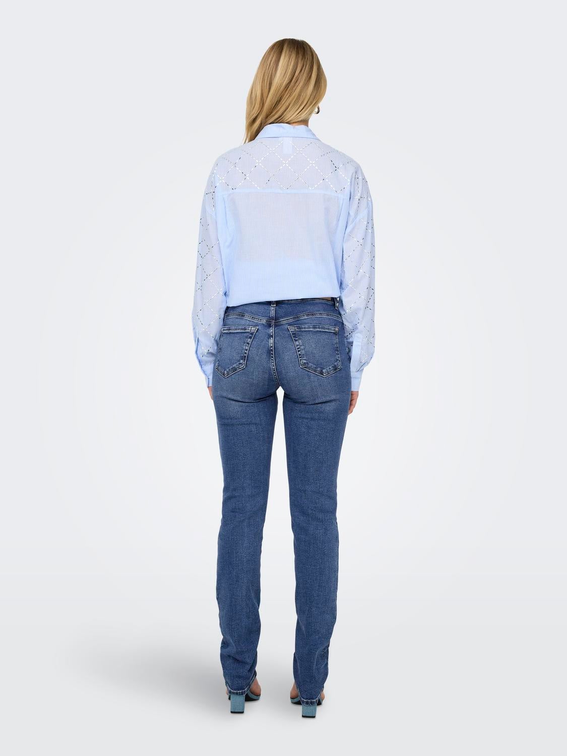 ONLSUI Mid Rise Slim Fit Jeans Medium Blue Denim