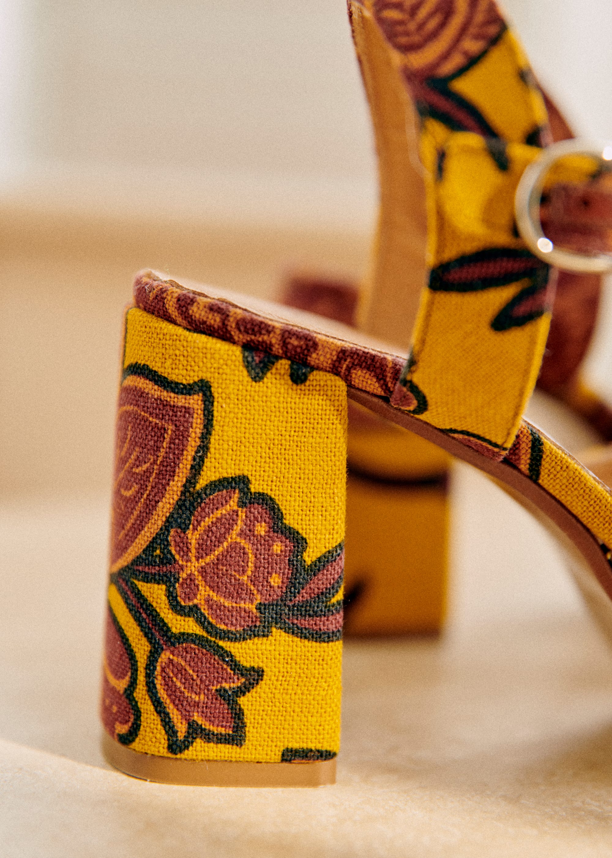 Sandales High Ginnie - Textile ocre multi - SOULIERS/SOULIERS Sandales 5906206
