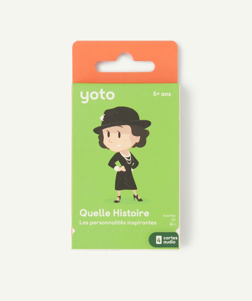 YOTOPACK DE 4 CARTES HISTOIRES AUDIO LES PERSONNALITÉS INSPIRANTES