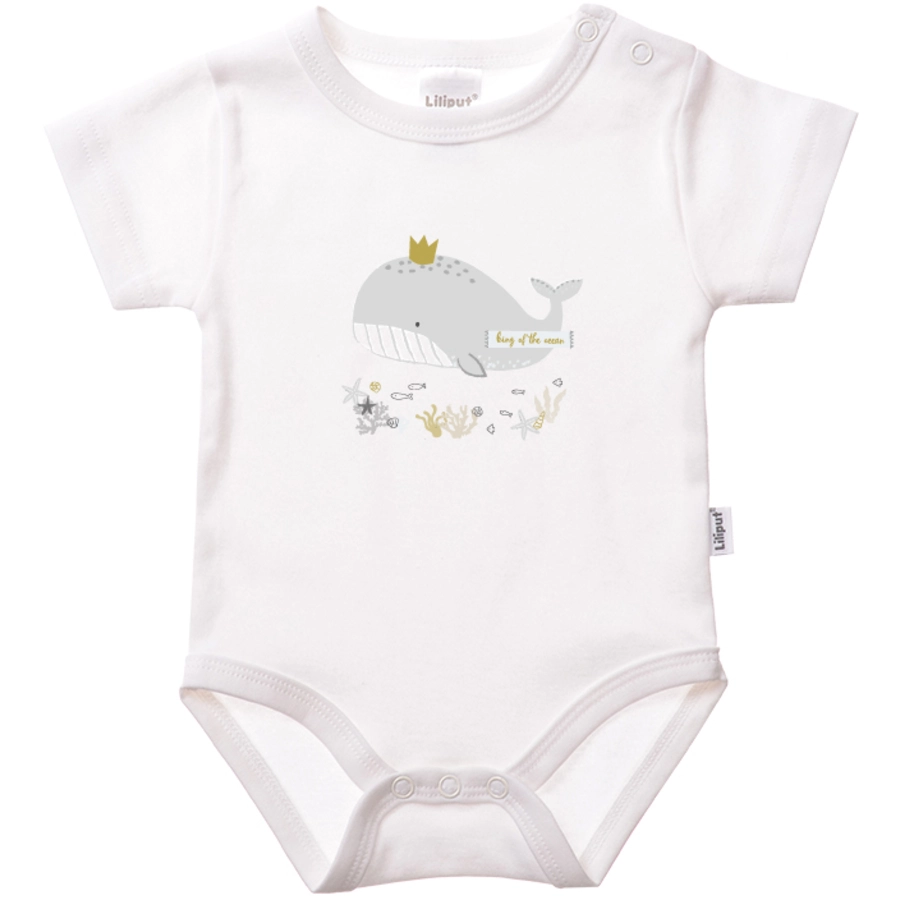 Liliput Kurzarmbody King of the ocean weiß