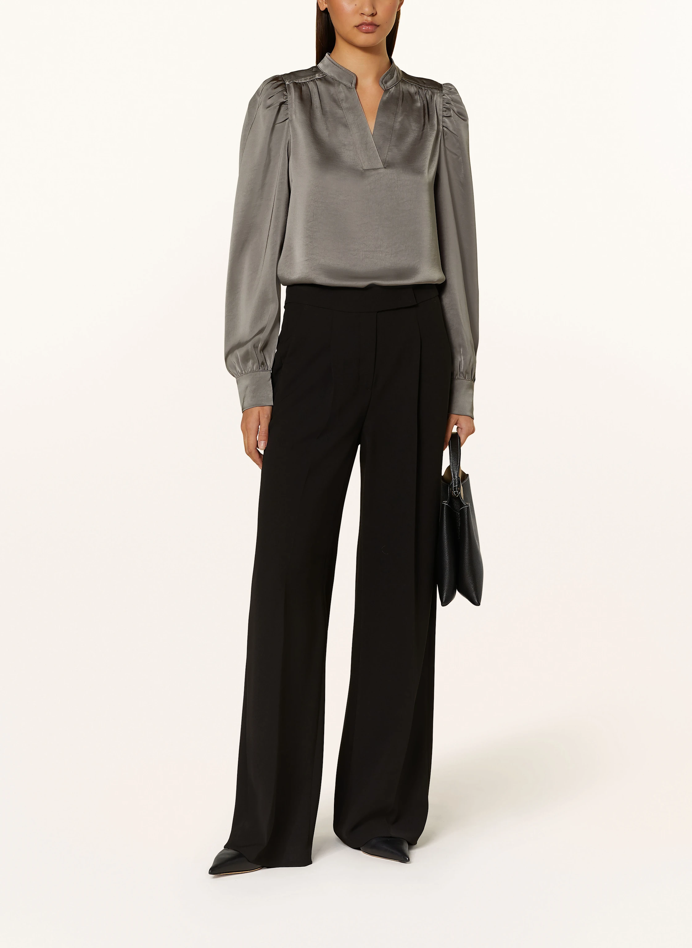 NEO NOIR Blusenshirt ROSSLYN aus Satin