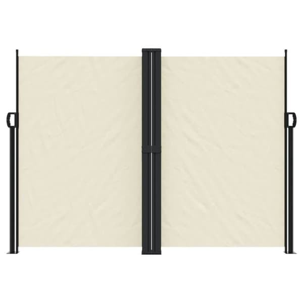 vidaXL Uttrekkbar sidemarkise 180x600 cm kremhvit