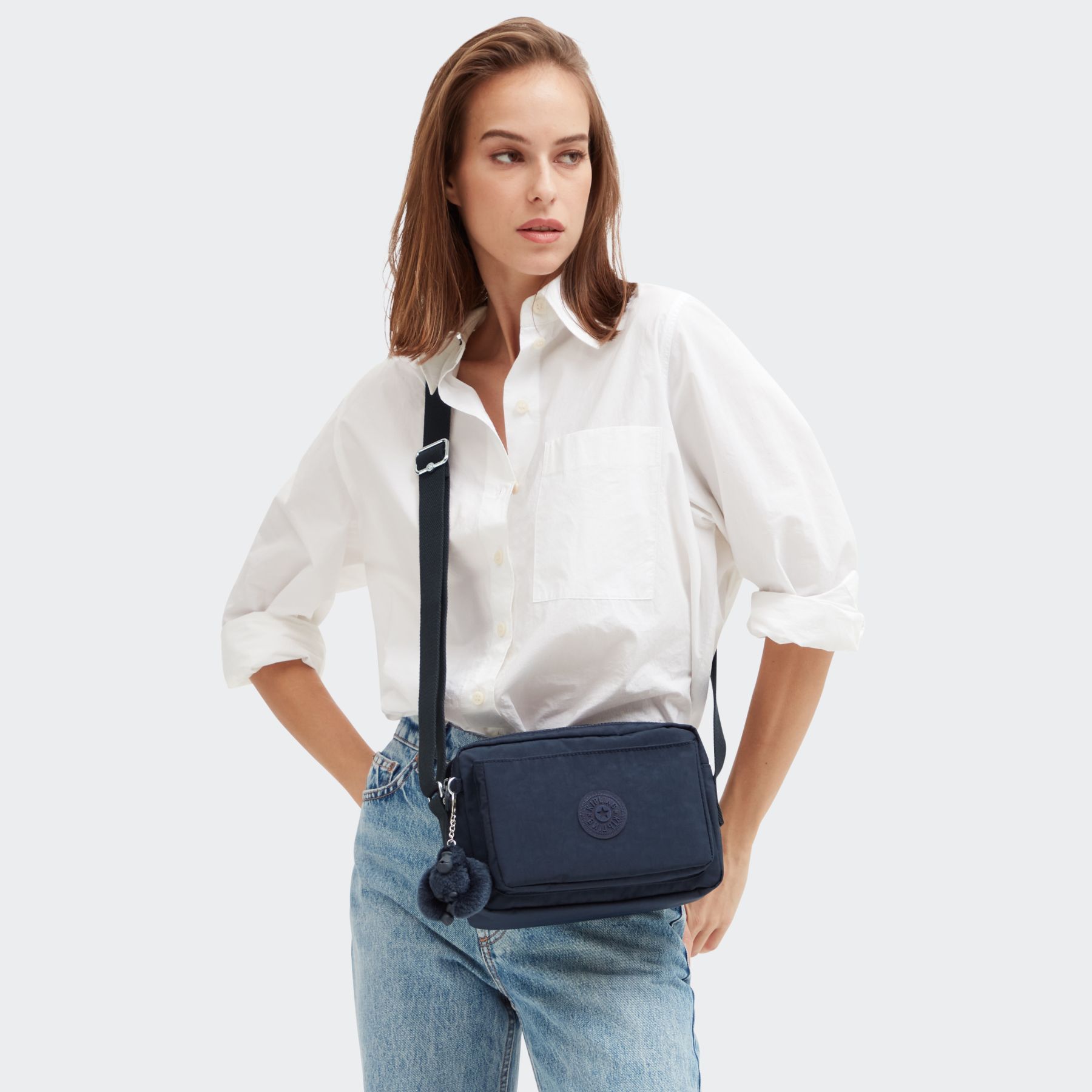 ABANU M Sac à bandoulière réglable polyvalent de taille moyenne  - Blue Bleu 2