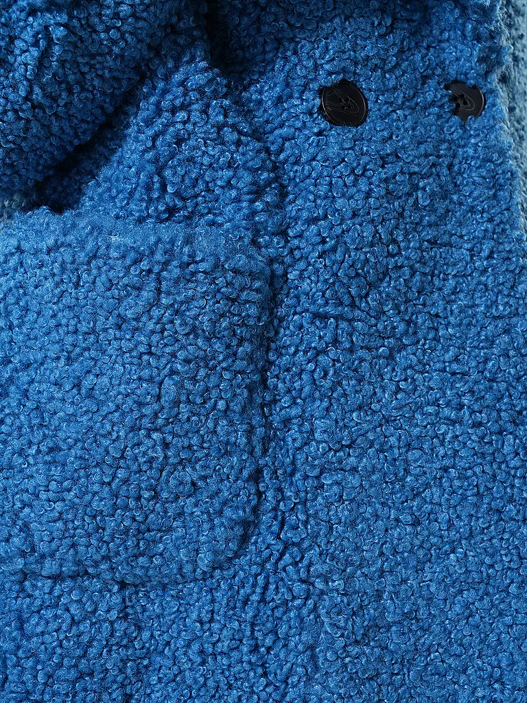 RICH & ROYAL Jacke in Felloptik blau