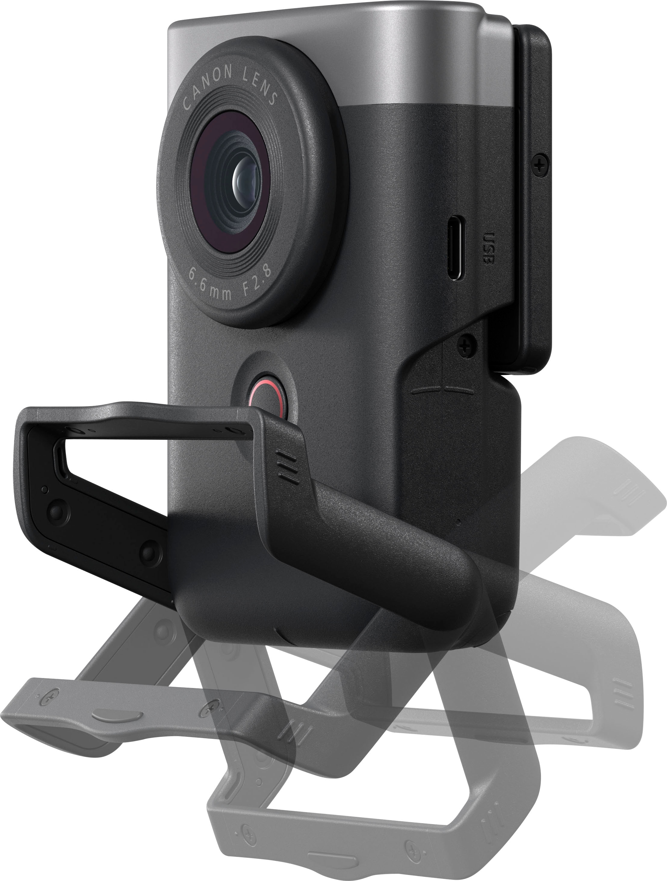 Canon Camcorder »PowerShot V10 Silber Vlogging-Kit« 4K Ultra HD Bluetooth