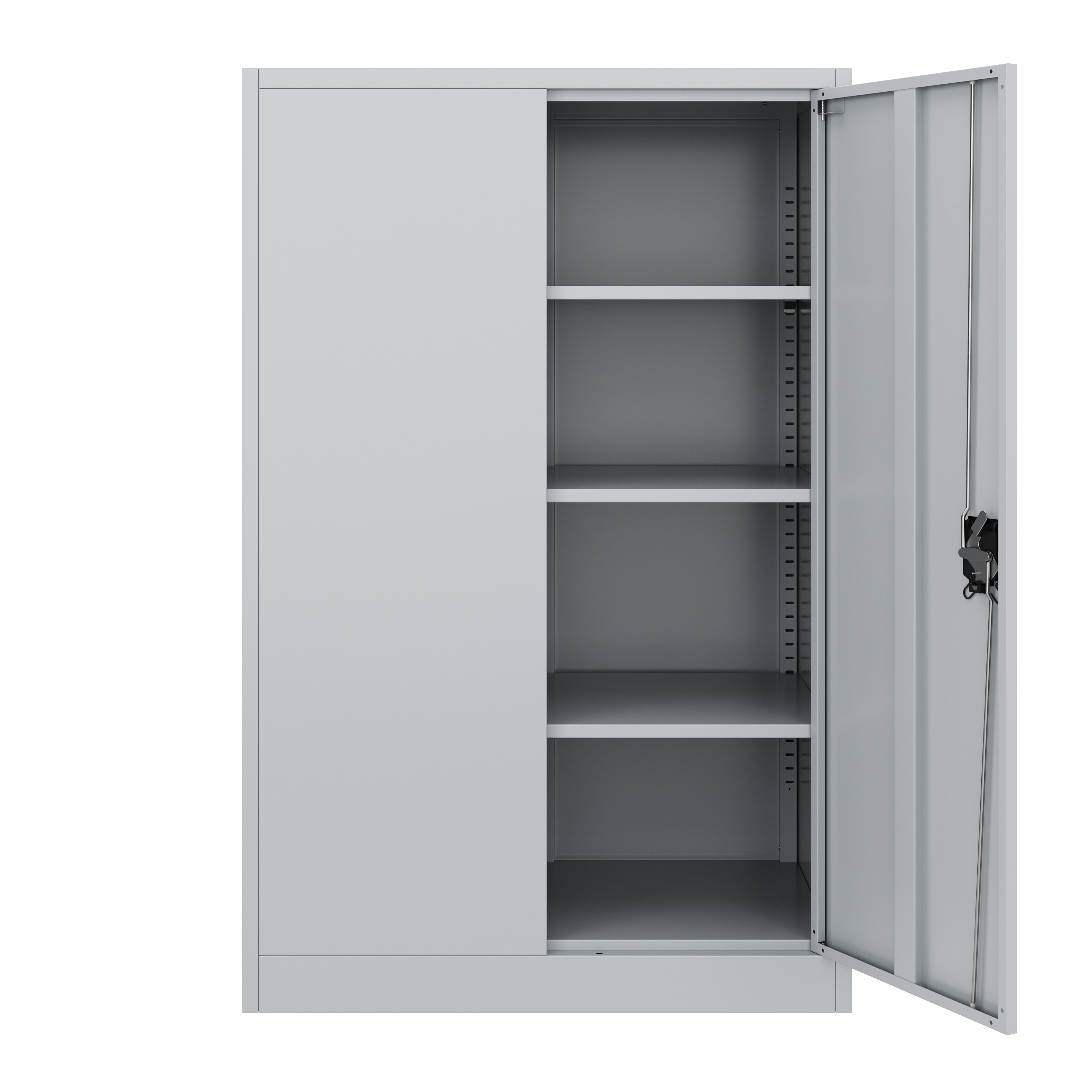 Aktenschrank mit 4 Böden 90 x 140 cm grau