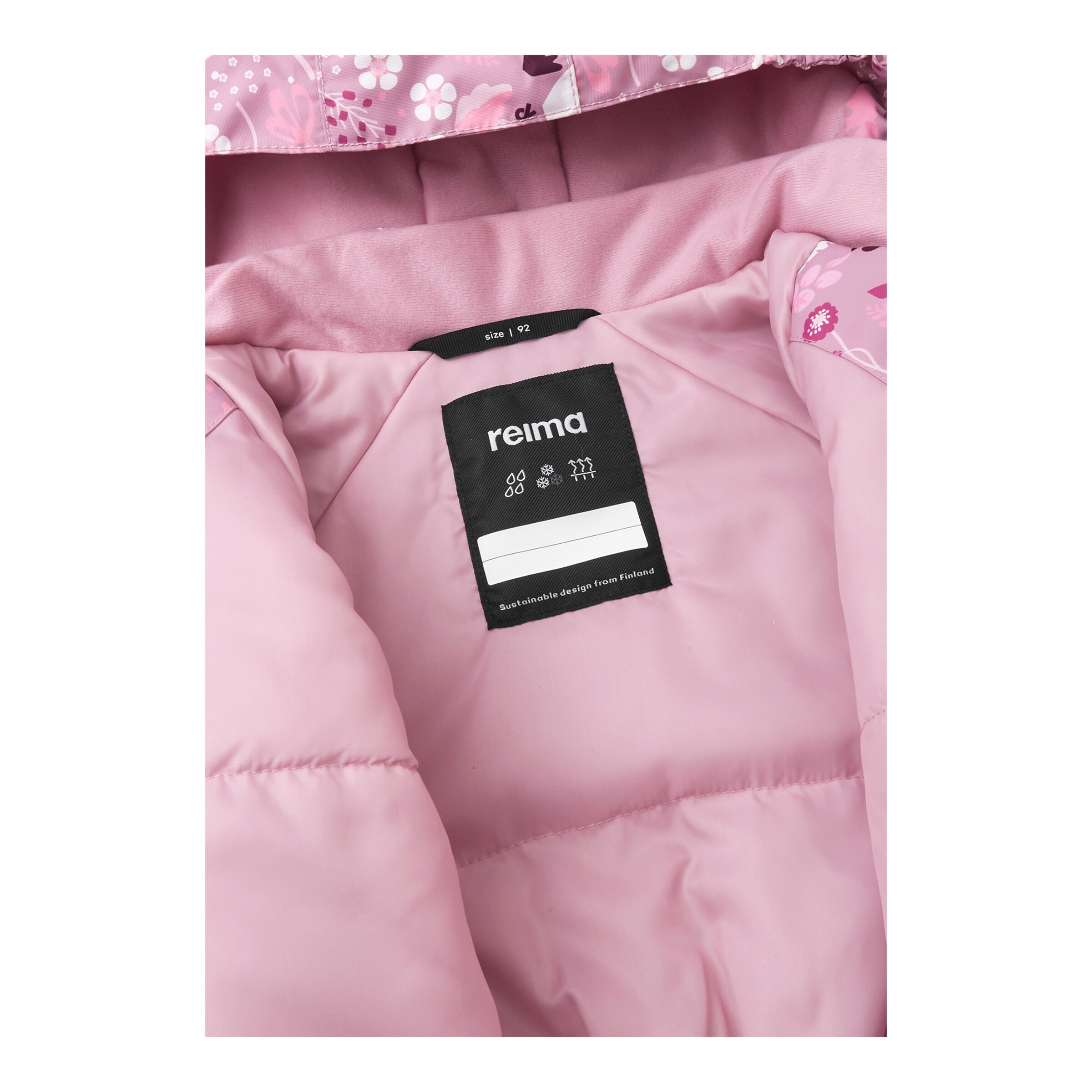 Reima Schneeoverall mit Kapuze rosa/lila