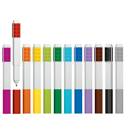 LEGO? Stationery Tuscher - 12-pak - Multifarvet