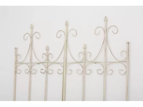 Treillis de jardin support métal crème 100 x 1.5 x 150 cm 10_0003881
