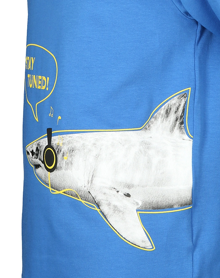 T-Shirt COOL SHARK in blau