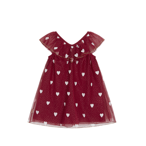 Hust & Claire Karoline Kjole, Teaberry, 104 cm
