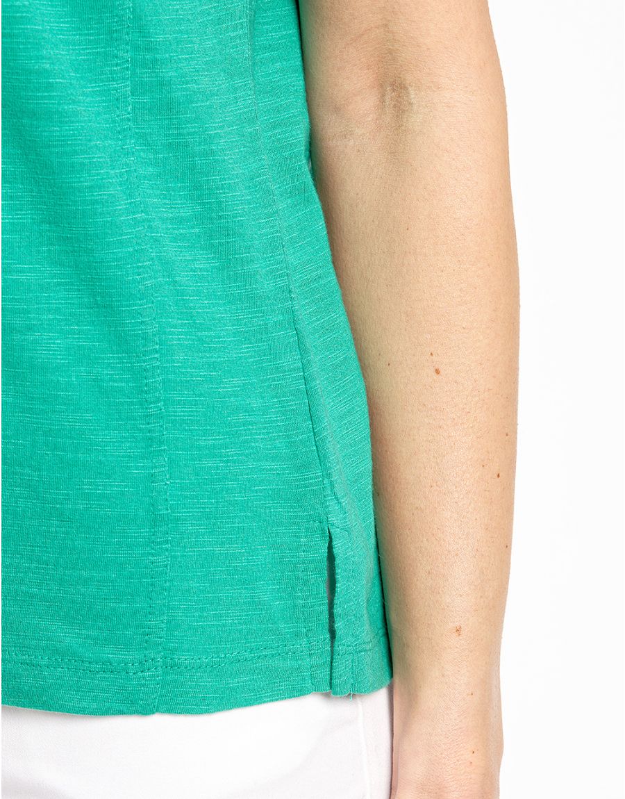 Top dentelle vert