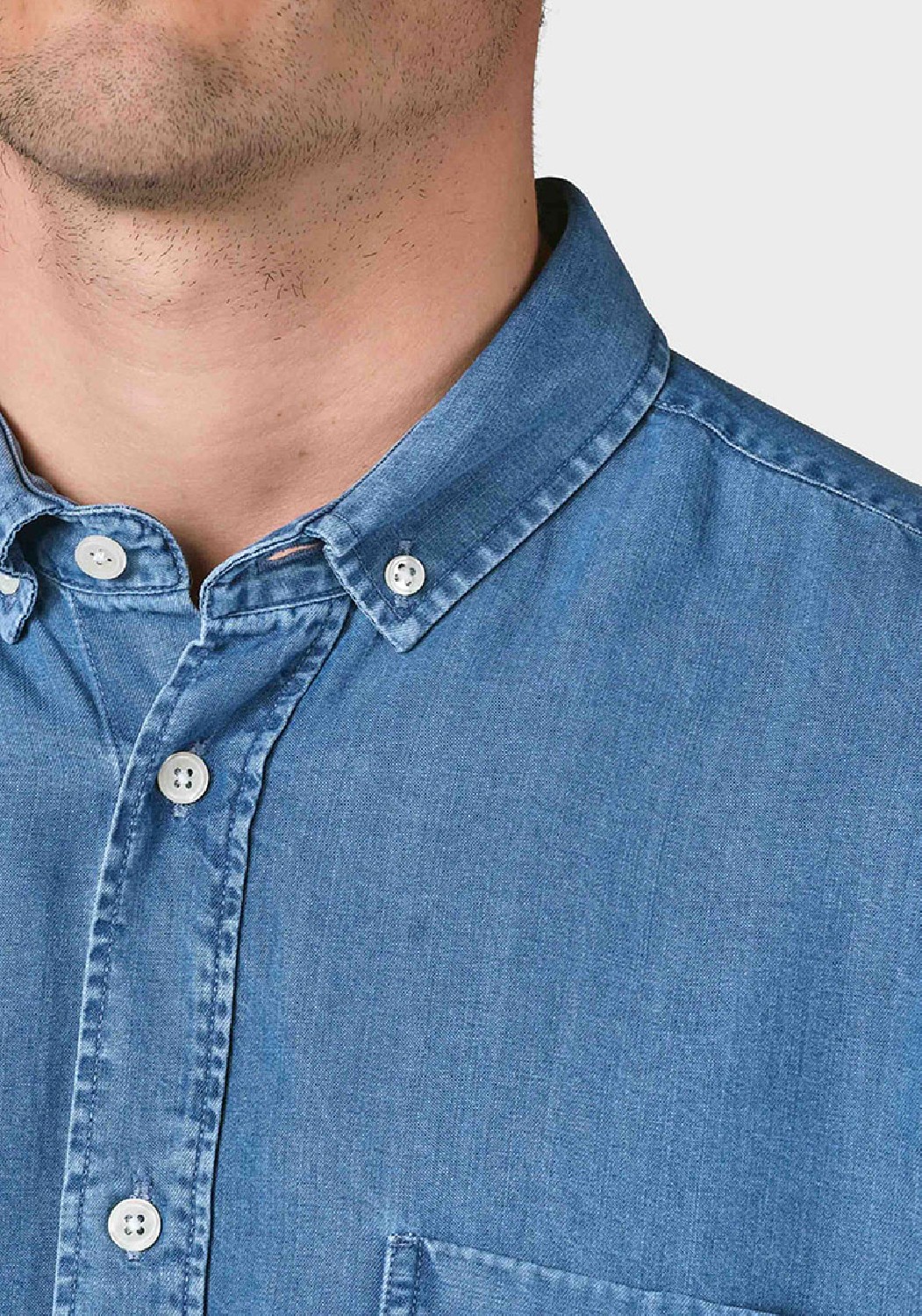 Klitmøller Collective Hemd Klitmøller Collective Benjamin Linen Pale Green | RRREVOLVE