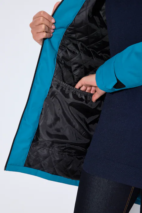 HYPRAR Funktionsjacke, wasserdicht, 2-Wege-Zipper, türkis