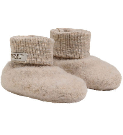 Huttelihut Futter - Uldfleece - 2-lags - Camel Melange