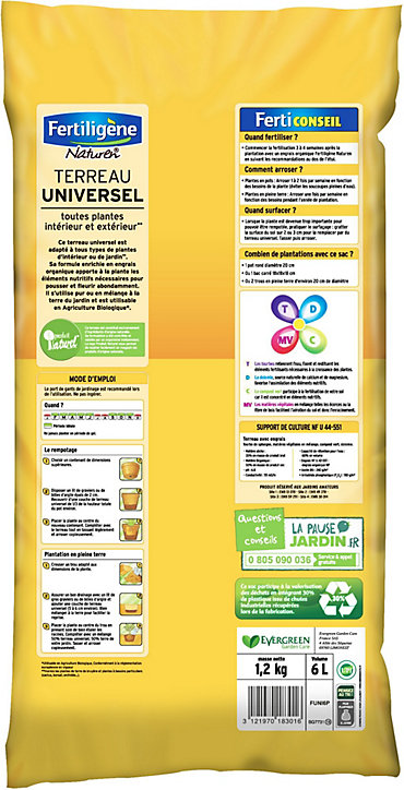 Terreau universel Fertiligène 6L