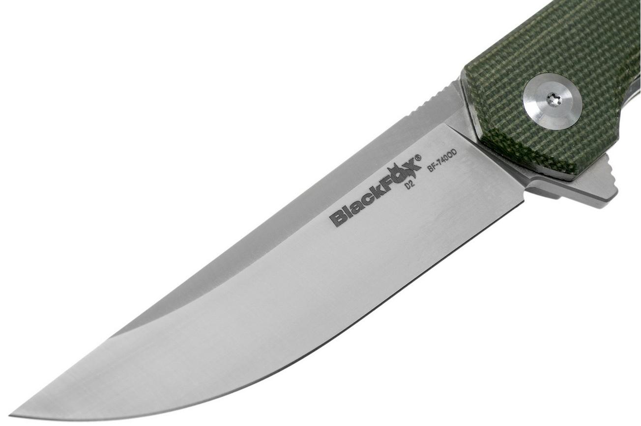 Fox Revolver Black Fox BF-740OD Green Canvas Micarta zakmes