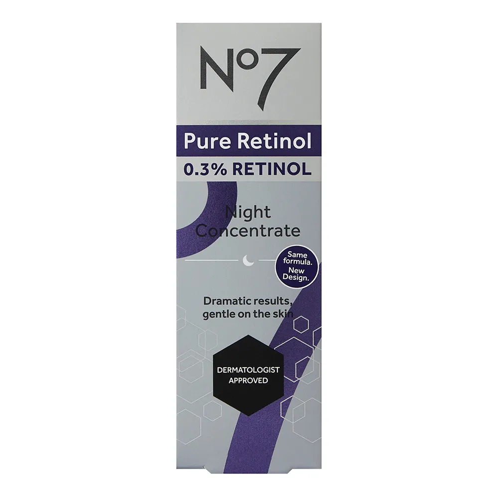 No7 Pure Retinol 0.3 Night Concentrate - 30 ml.