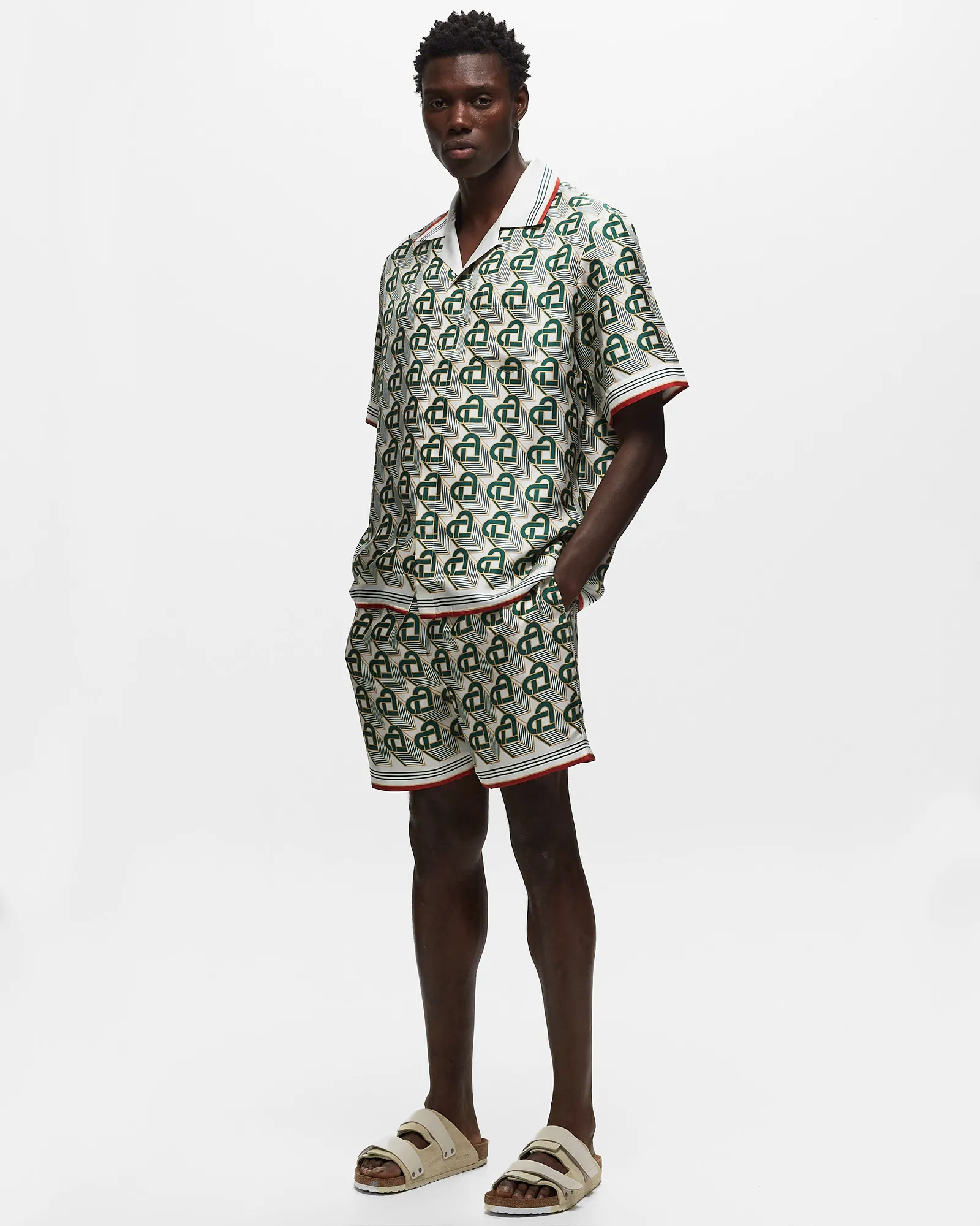 Casablanca CUBAN COLLAR SHORT SLEEVE SHIRT