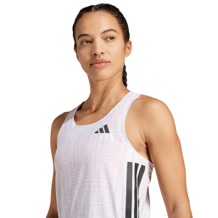 adidas Dame Adizero Singlet Hvid