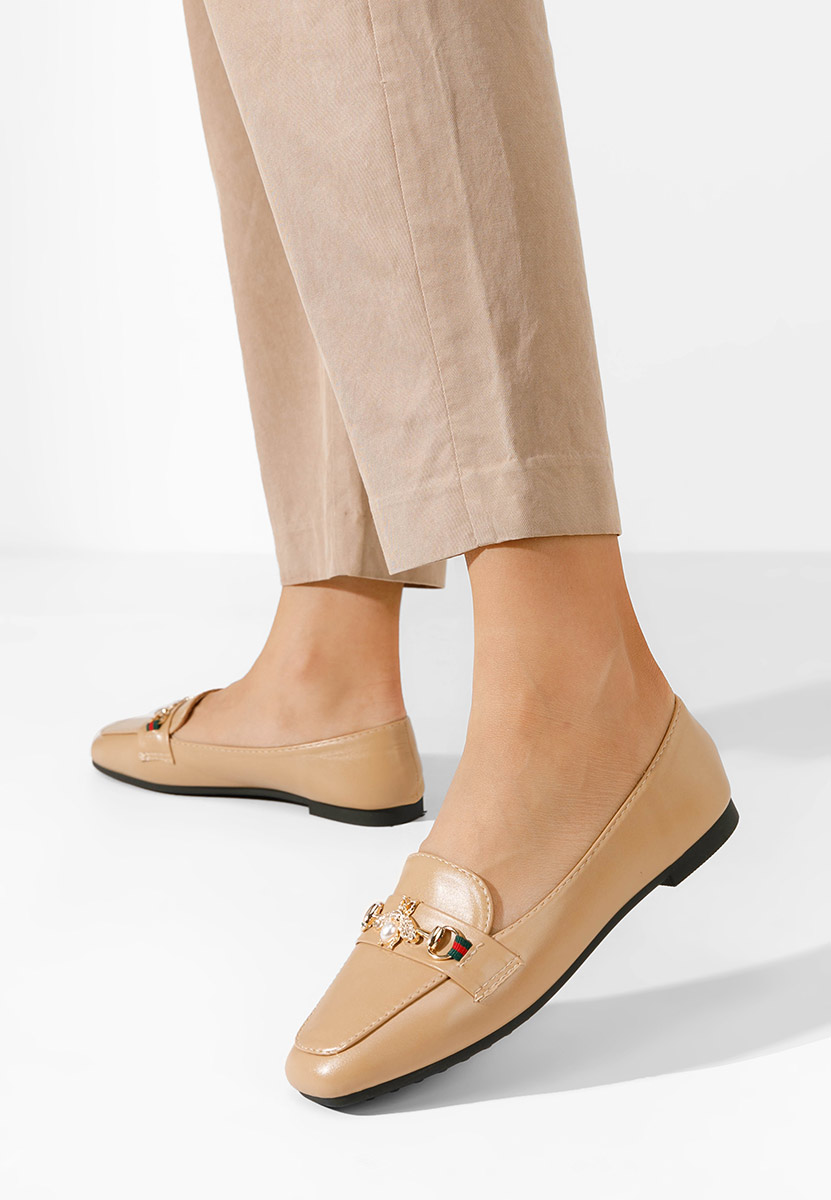 Mocassins élégants femme kaki Tamera