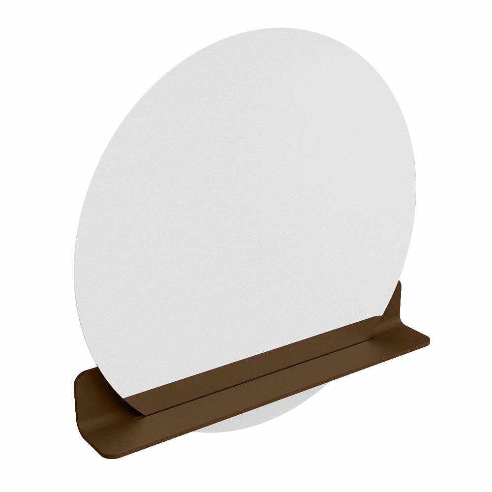 Mondiaz Spot spiegel rond Ø80cm met planchet rust