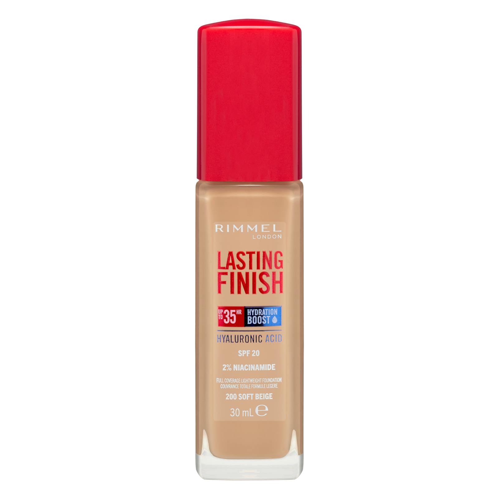 Fond de teint fluide Lasting Finish Rimmel London 200 Beige doux