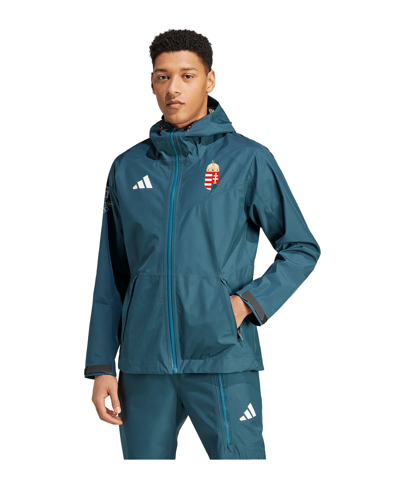 adidas Team Regenjacke Türkis