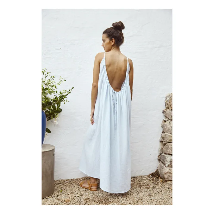Anja Paris Robe Gaze de Coton | Bleu ciel